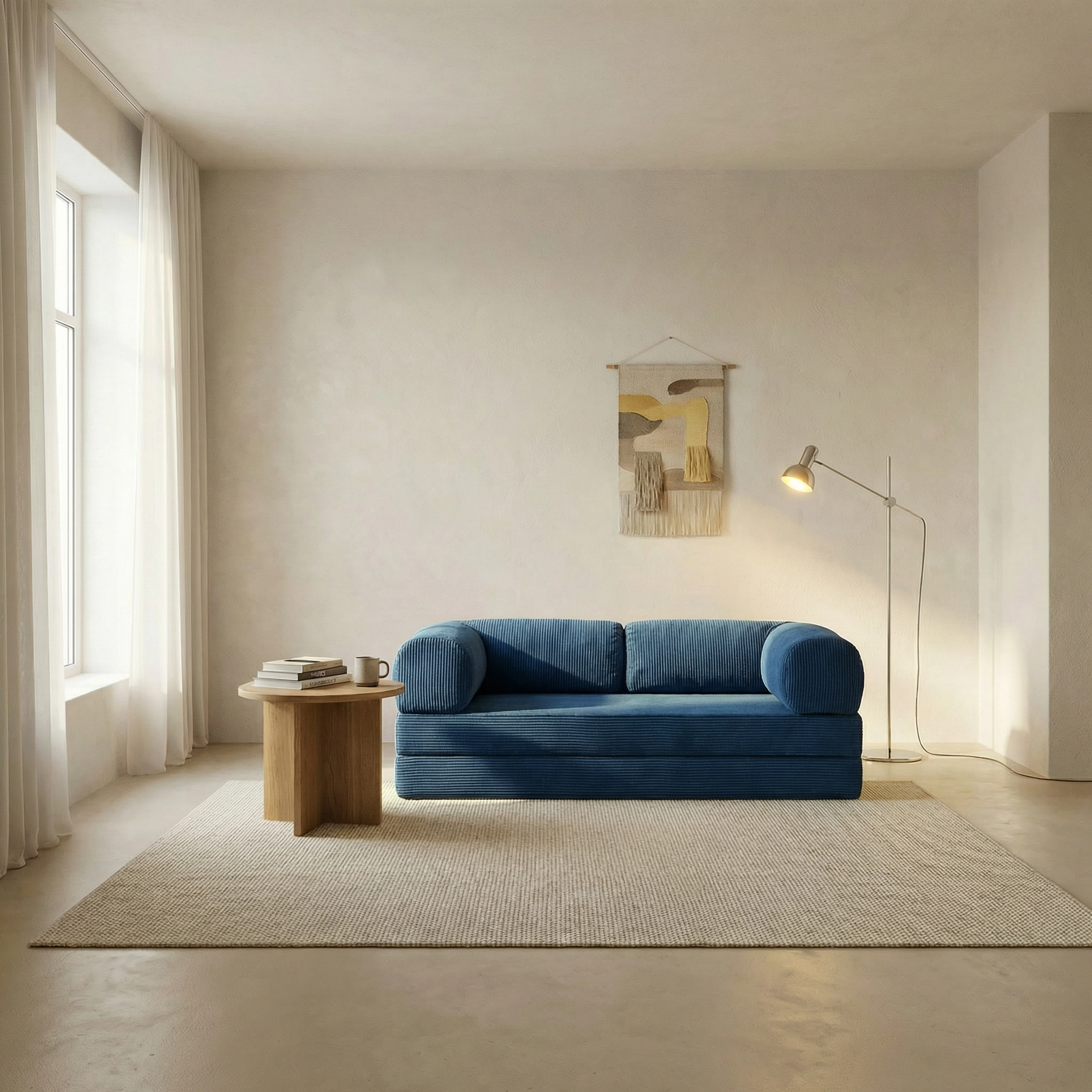 Canapé Lit Modulable ZENORA | Confort & Design Épuré | Bleu
