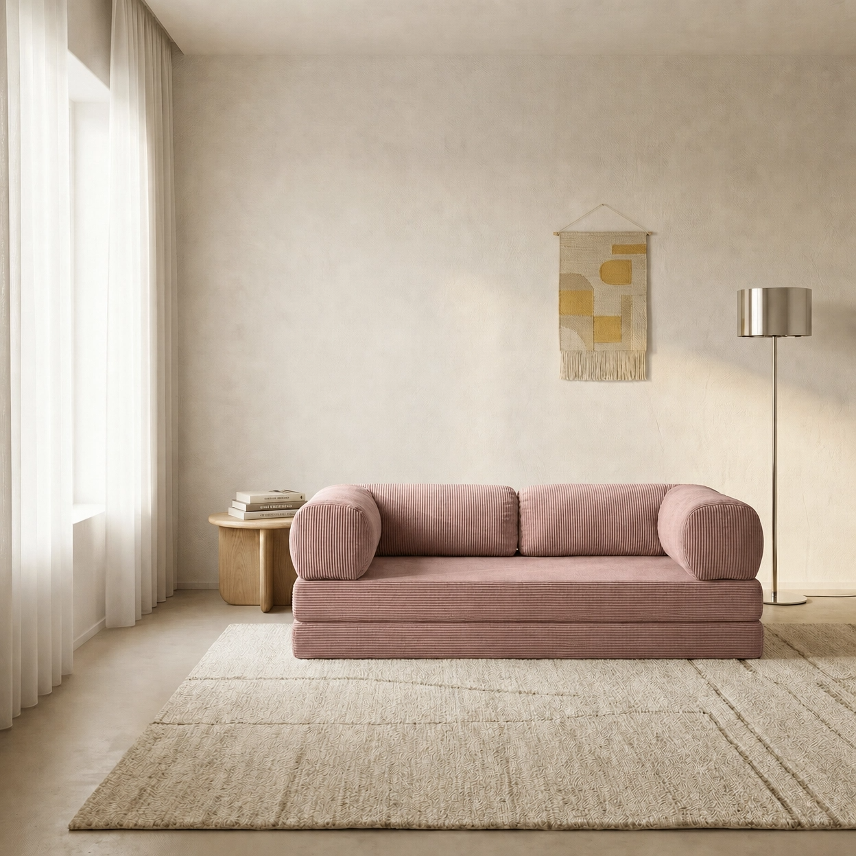 Canapé Lit Modulable ZENORA | Confort & Design Épuré | Lavande