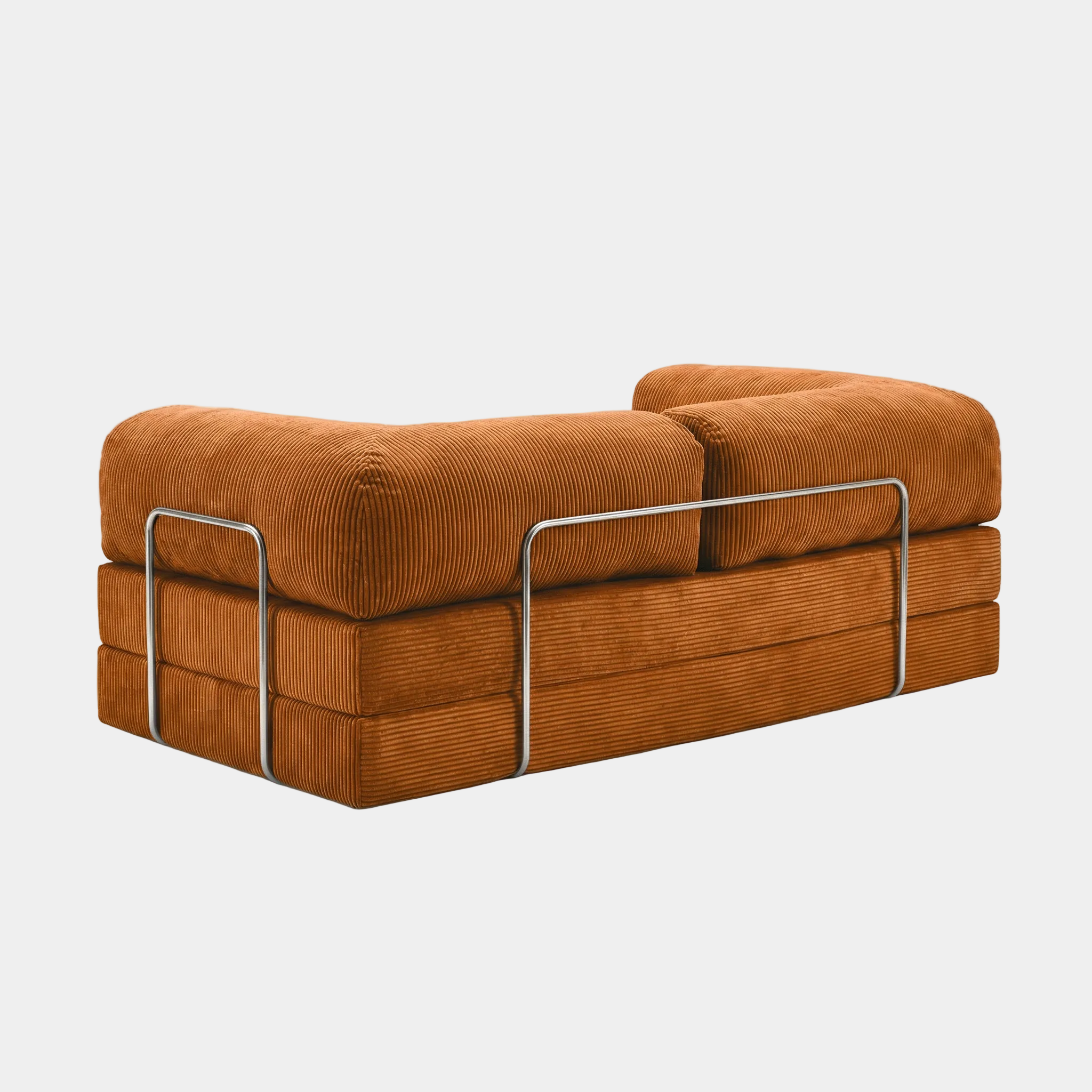 Canapé Lit Modulable ZENORA | Confort & Design Épuré | Orange
