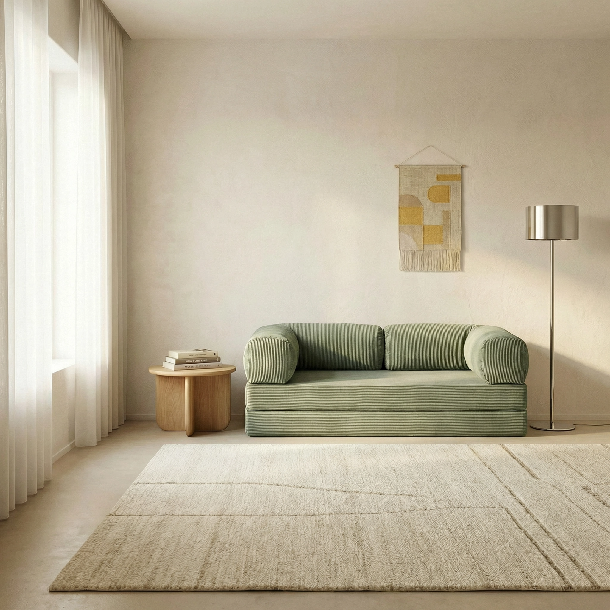 Canapé Lit Modulable ZENORA | Confort & Design Épuré | Sauge