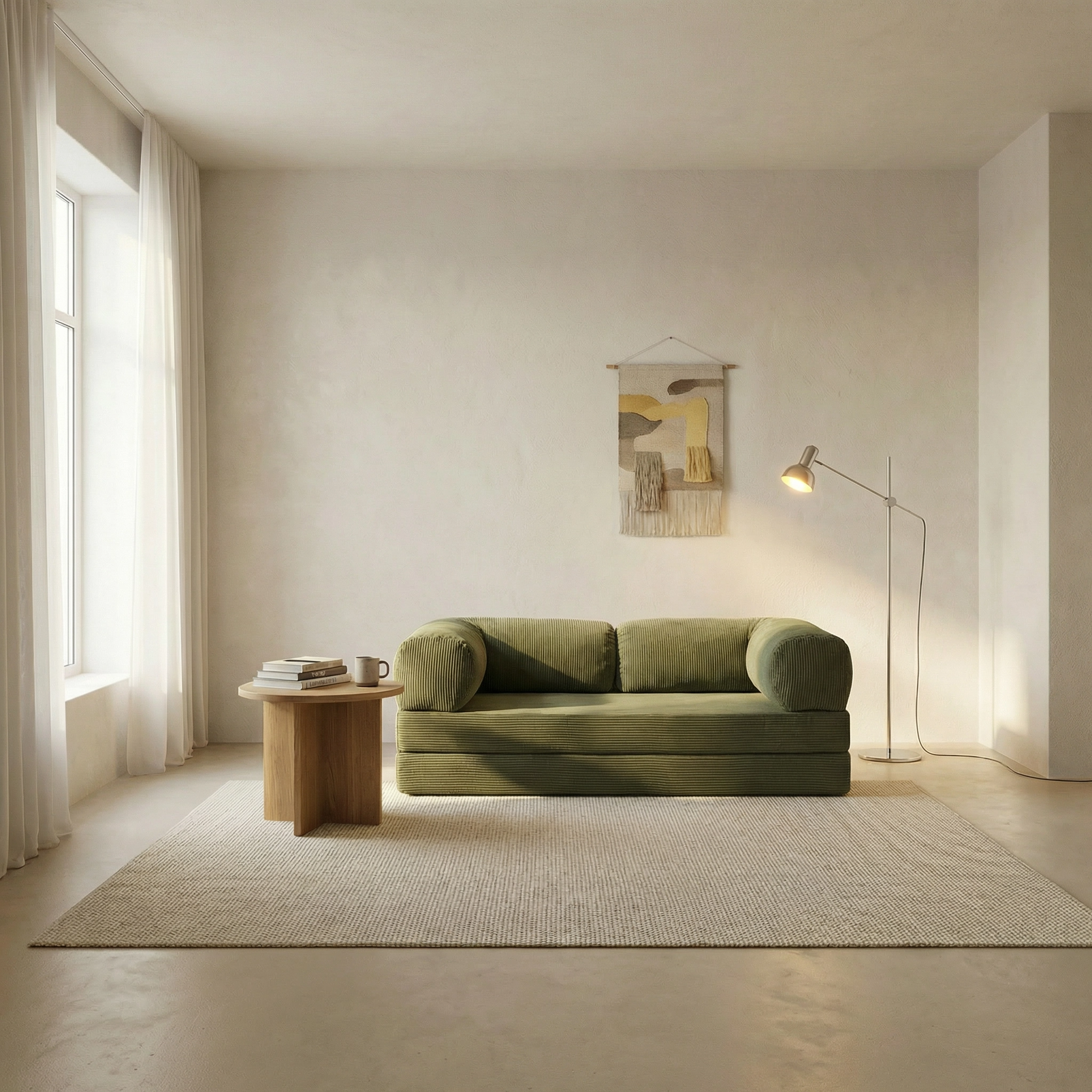 Canapé Lit Modulable ZENORA | Confort & Design Épuré | Vert