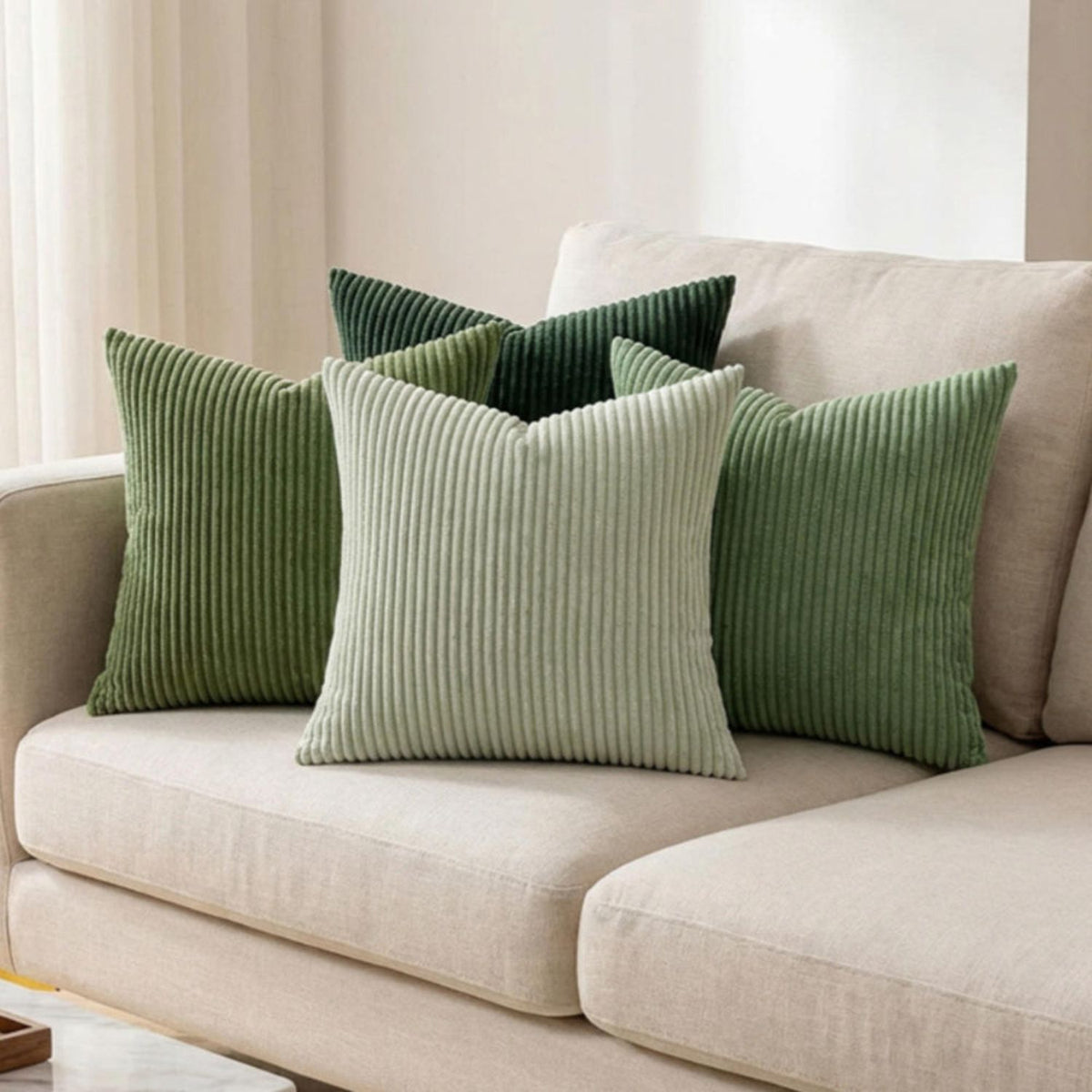 Coussin en Velours - Confort et Style pour Votre Intérieur | Beige