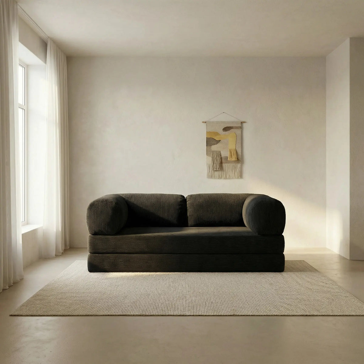 Canapé Lit Modulable ZENORA Noir | Confort & Design Épuré sofa-zen