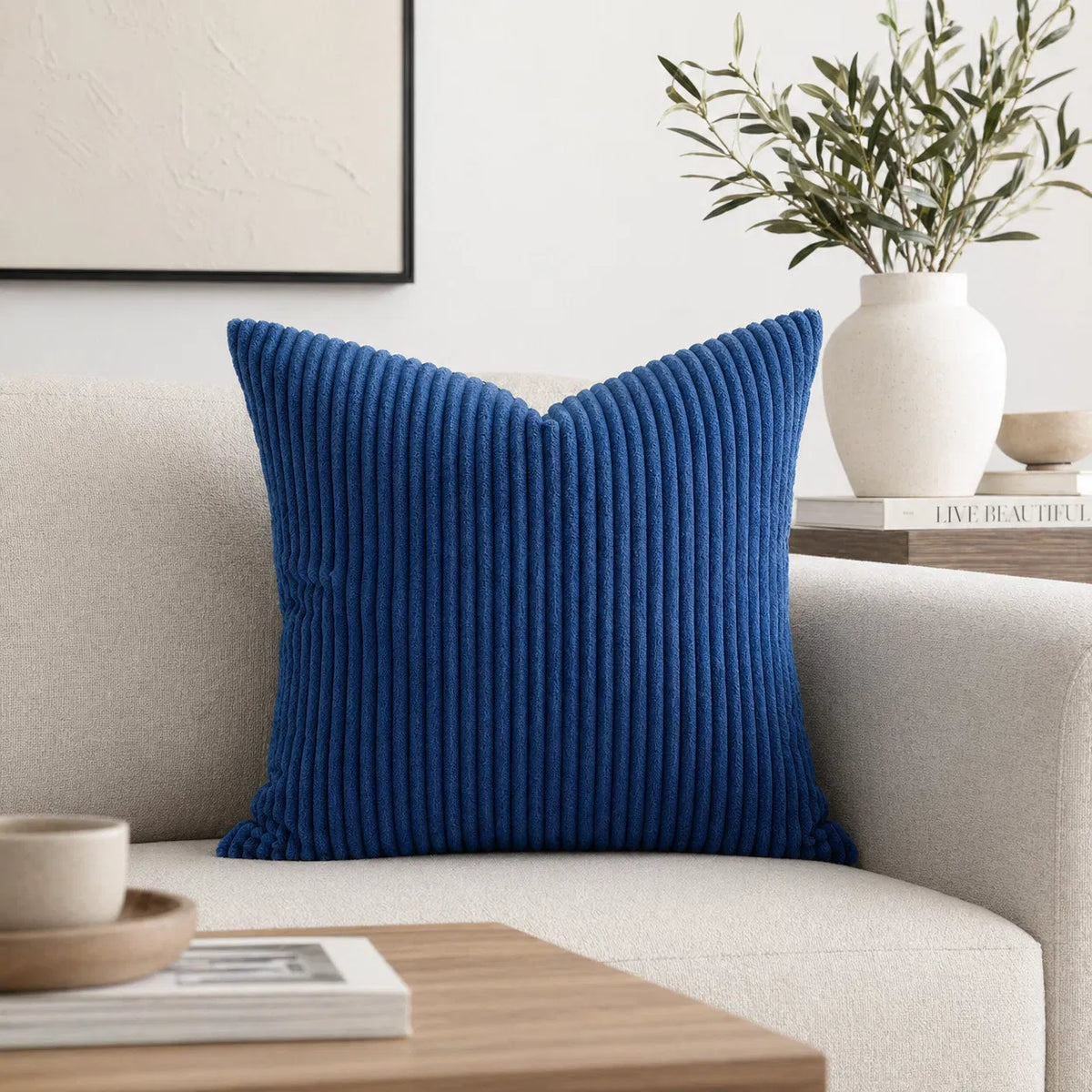 Coussin en Velours - Confort et Style pour Votre Intérieur | Bleu