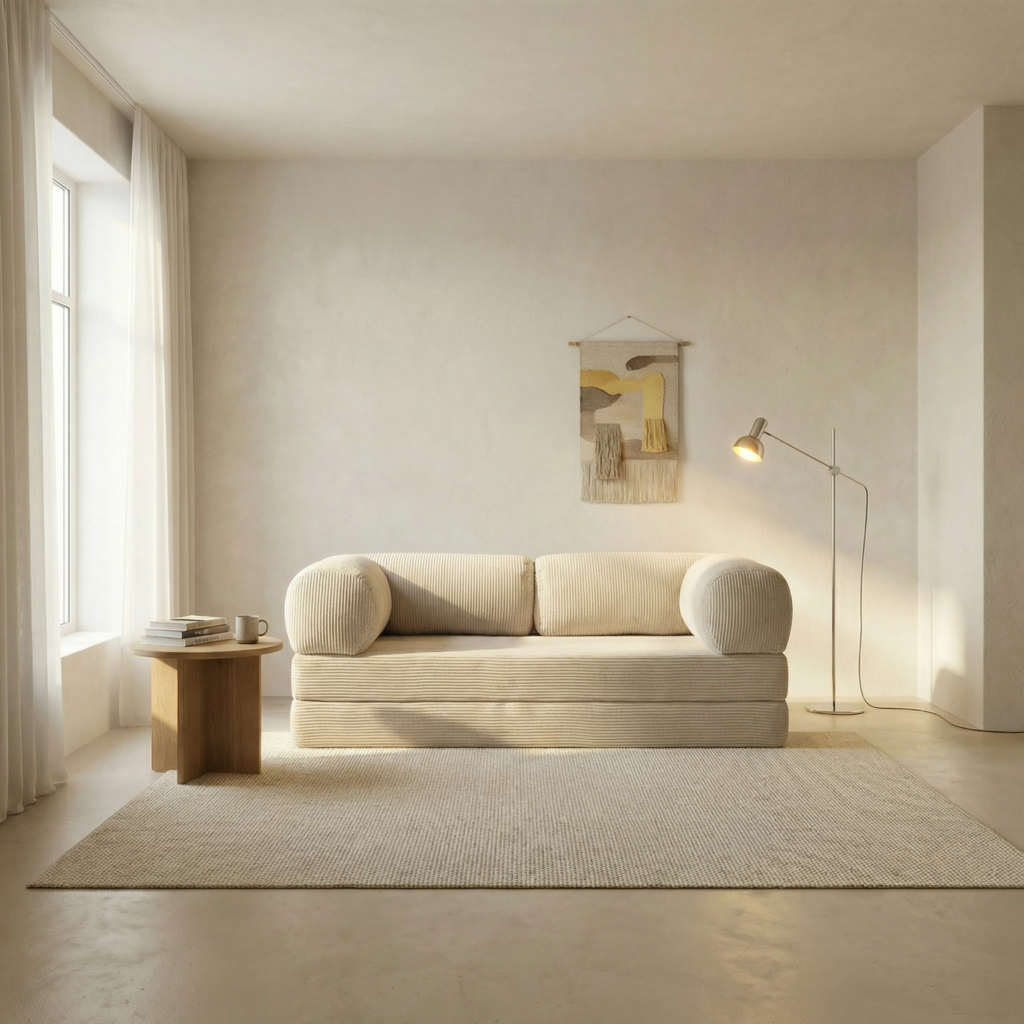 Canapé Lit Modulable ZENORA | Confort & Design Épuré | Blanc