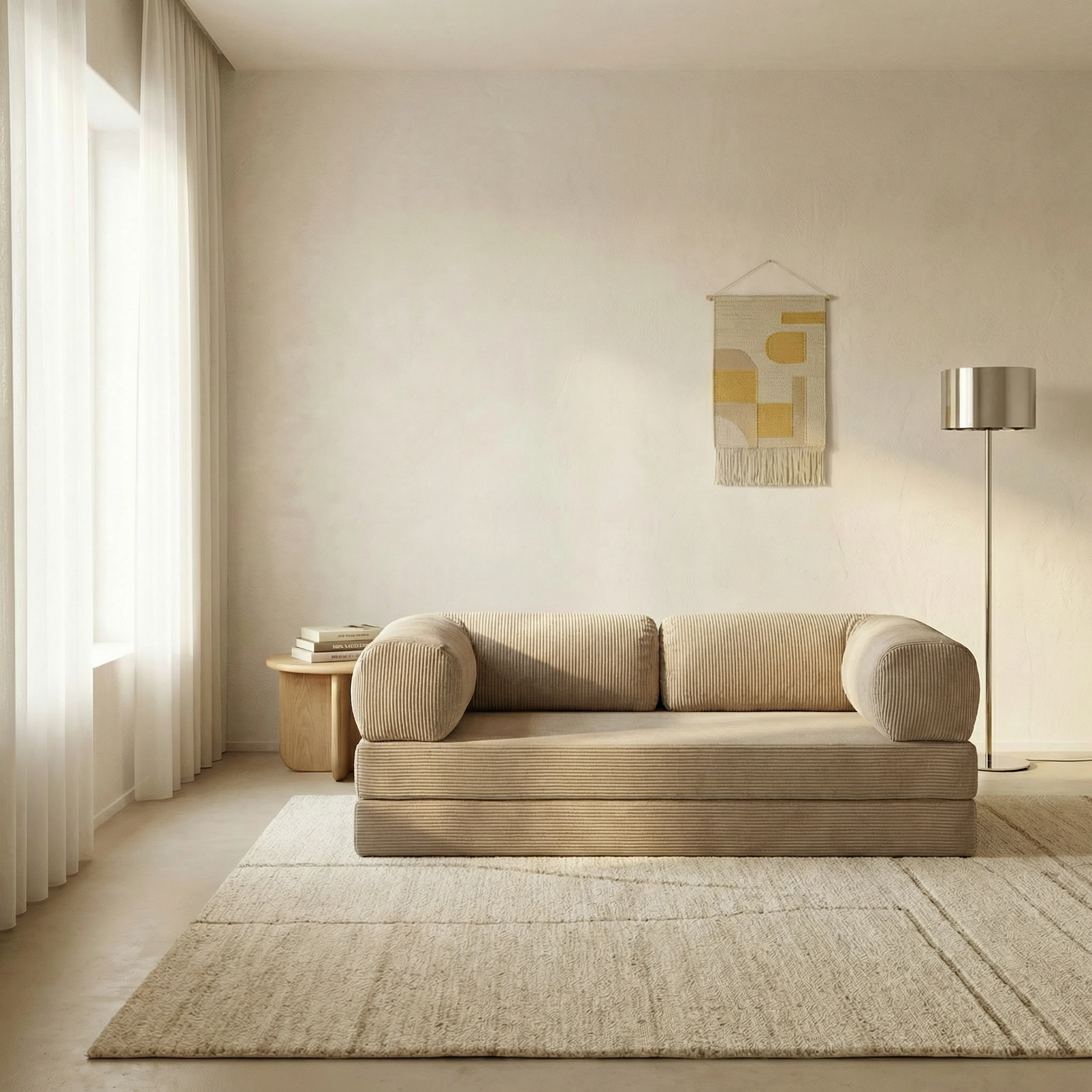 Canapé Lit Modulable ZENORA | Confort & Design Épuré | Beige
