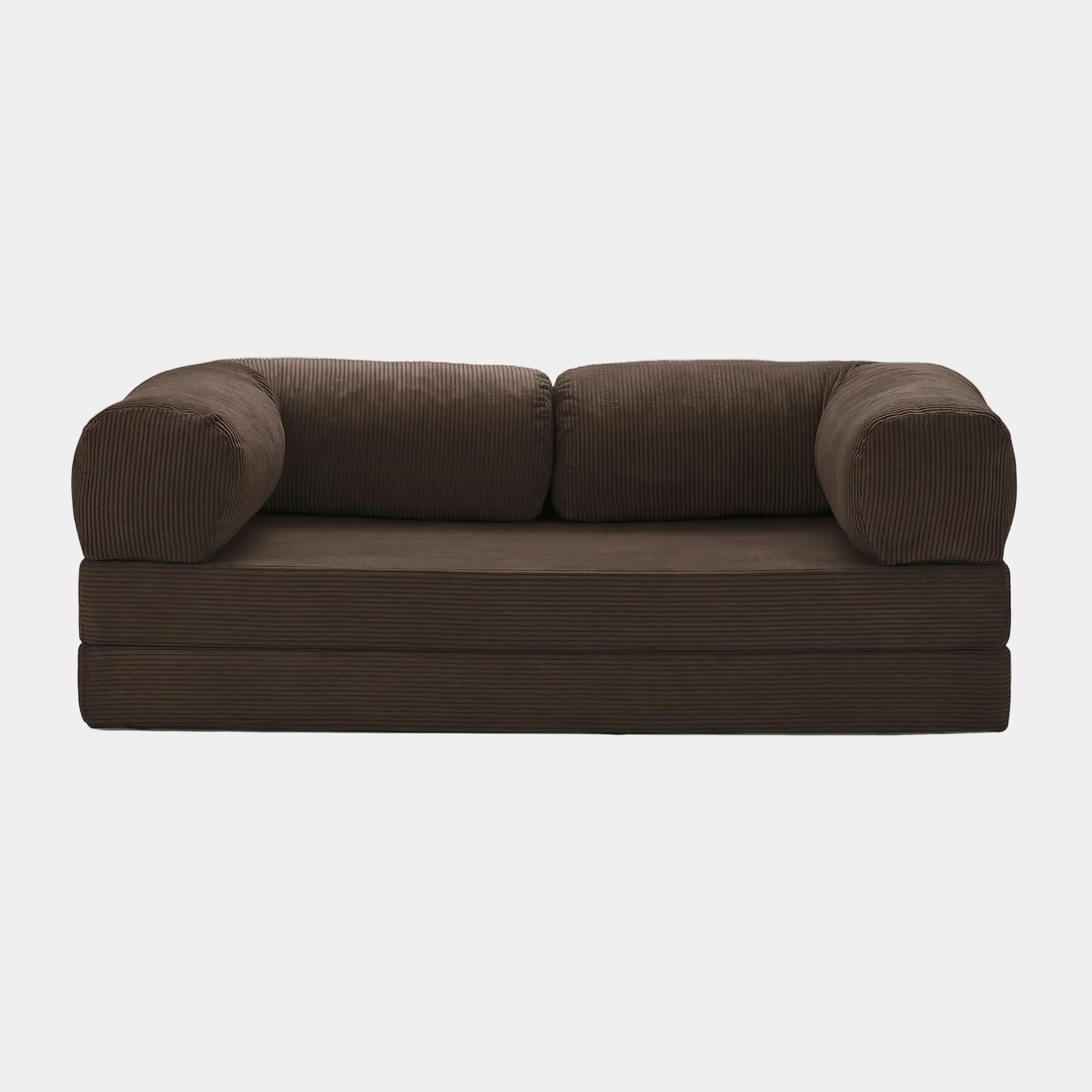 Canapé Lit Modulable ZENORA | Confort & Design Épuré | Marron Foncé