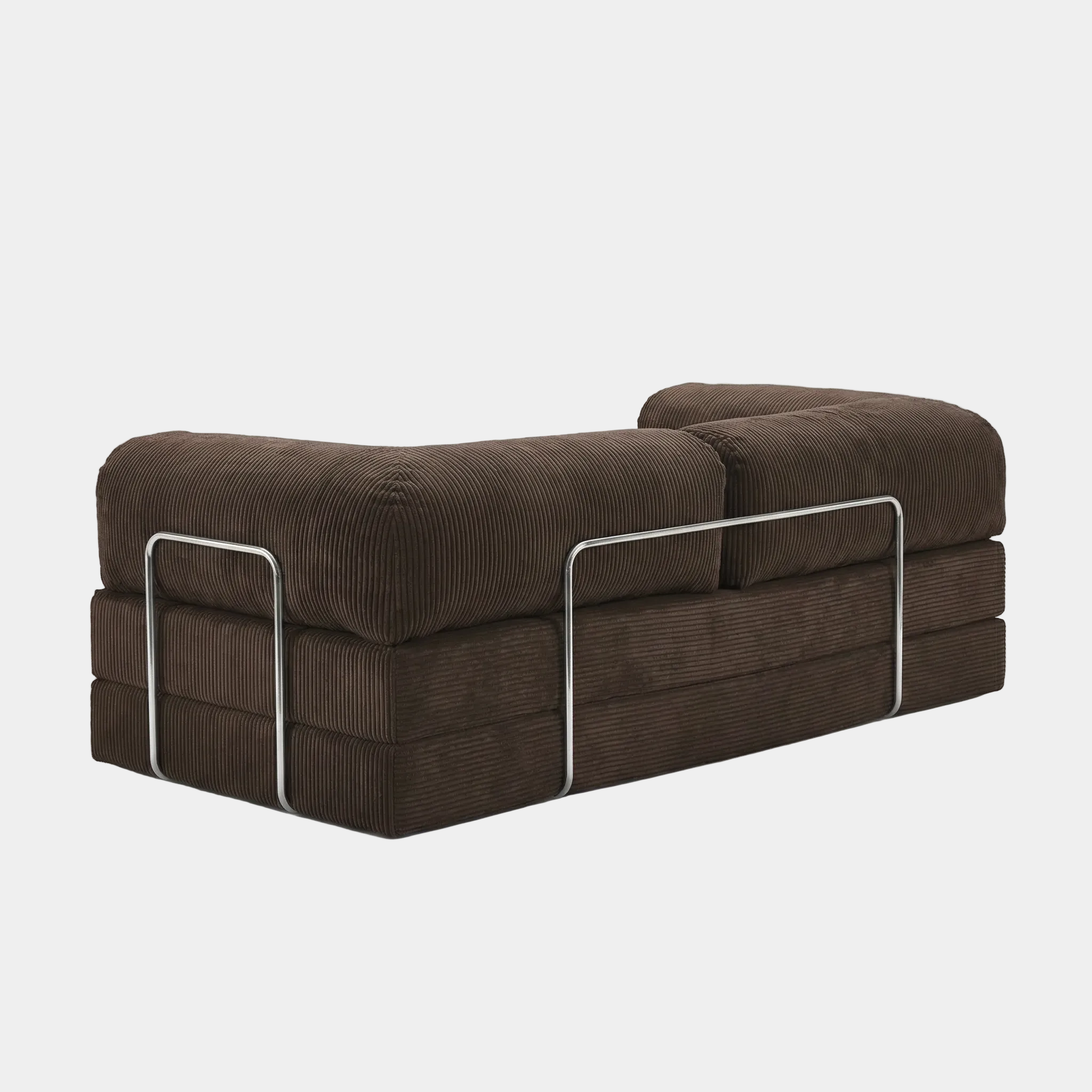 Canapé Lit Modulable ZENORA | Confort & Design Épuré | Marron Foncé