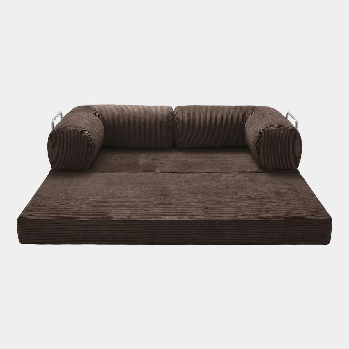 Canapé Lit Modulable ZENORA | Design Épuré | Marron Foncé