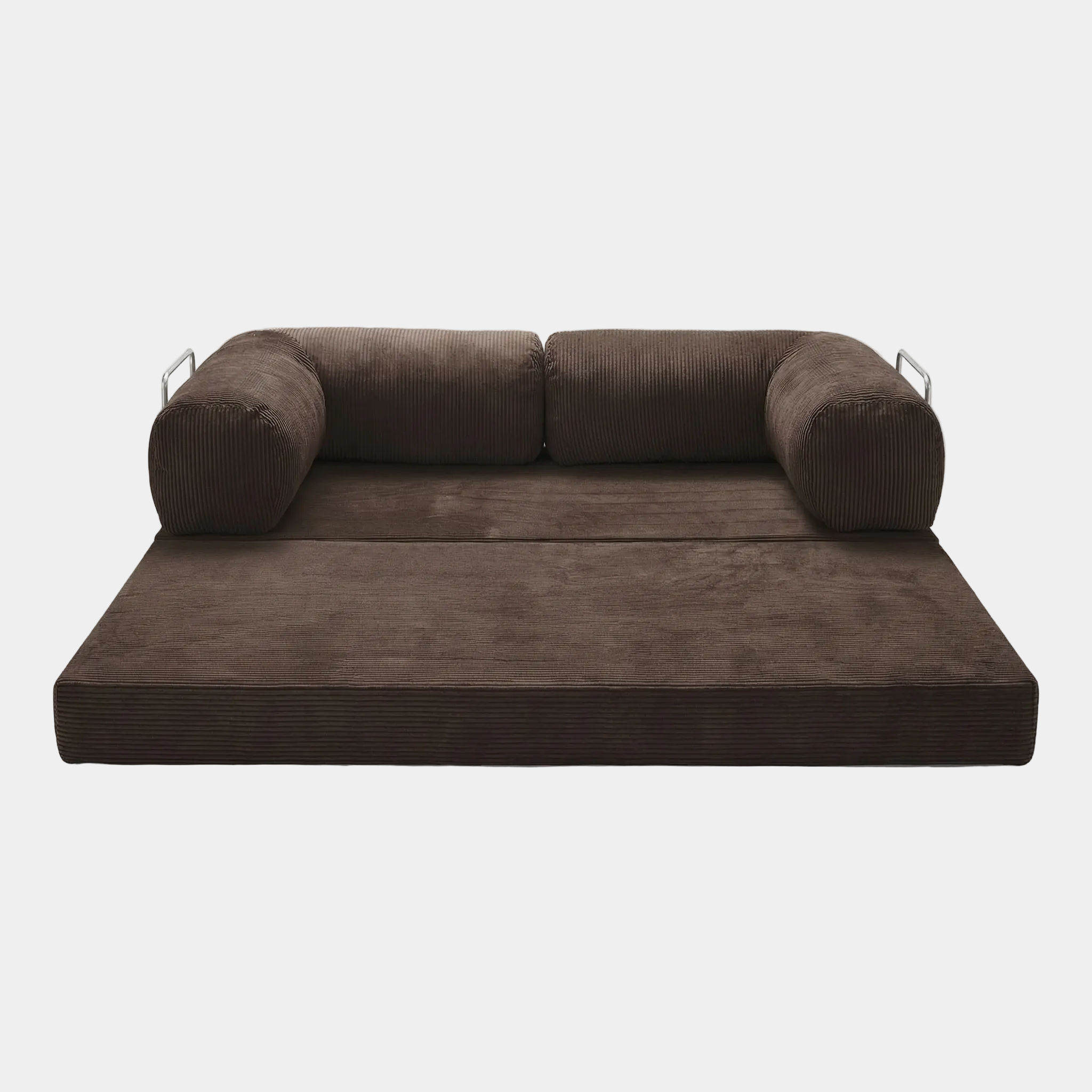 Canapé Lit Modulable ZENORA | Confort & Design Épuré | Marron Foncé