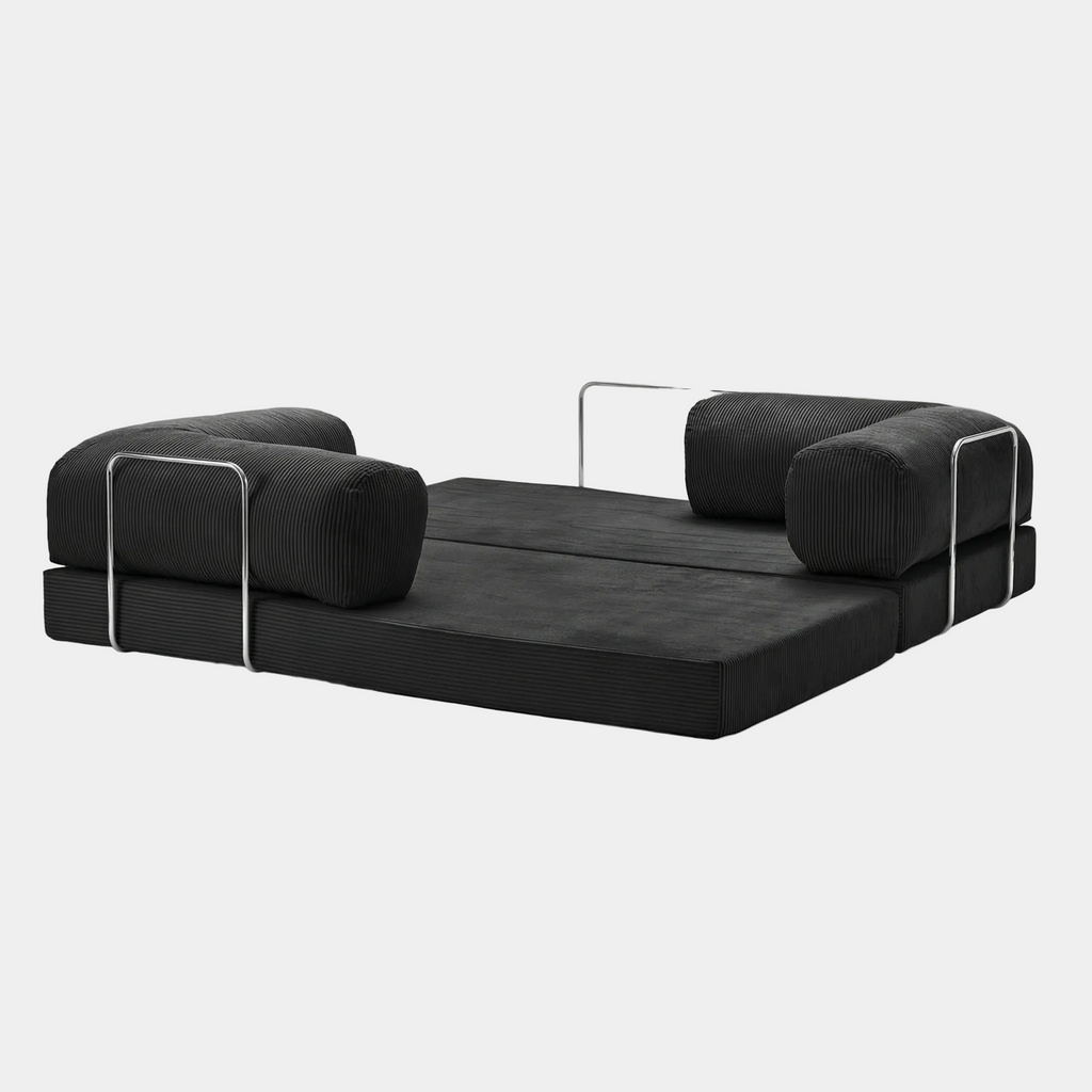 Canapé Lit Modulable ZENORA | Design Épuré | Noir