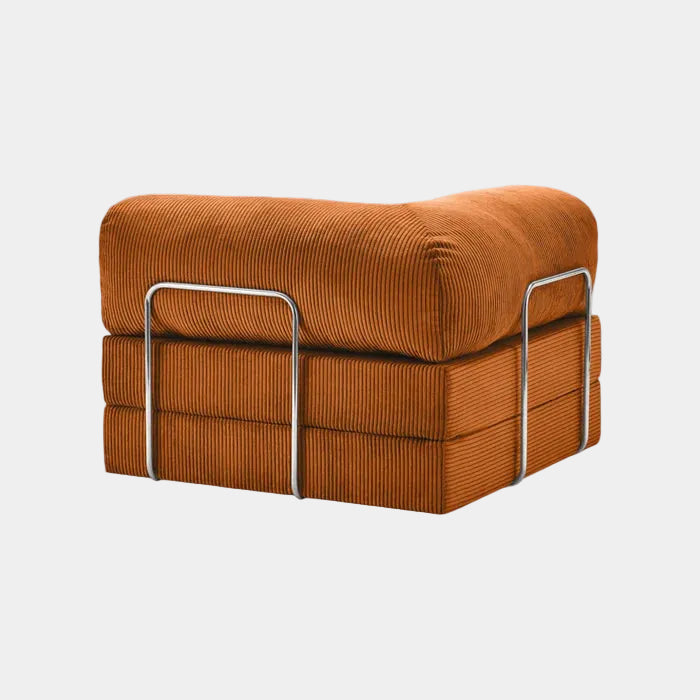 Chaise Modulable Zenora – Fauteuil Convertible Confort & Gain de Place | Orange