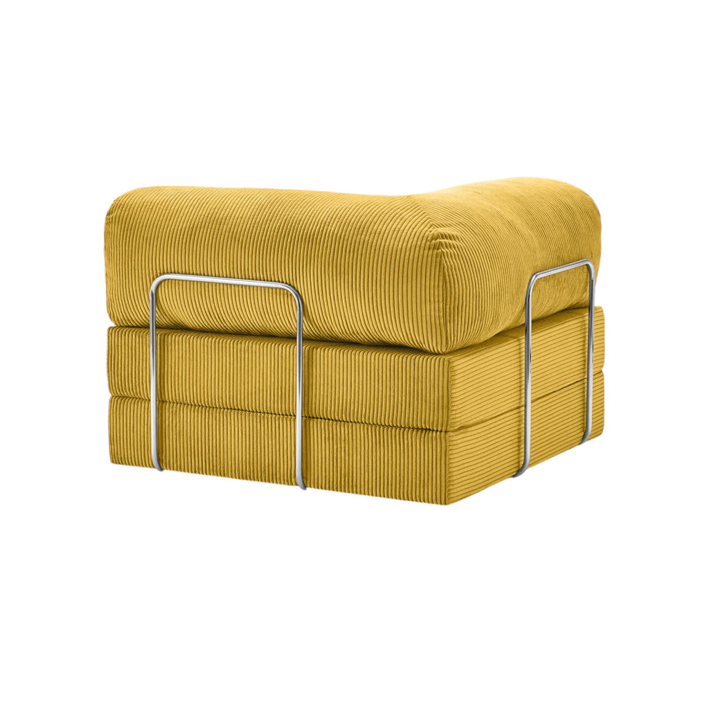 Chaise Modulable Zenora – Fauteuil Convertible Confort & Gain de Place | Jaune