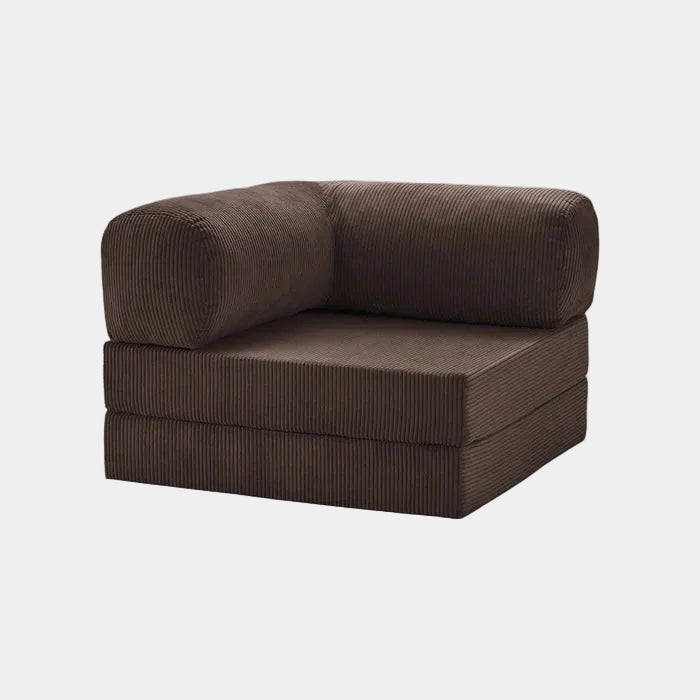 Chaise Modulable Zenora – Fauteuil Convertible et Gain de Place | Marron Foncé