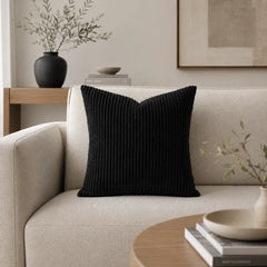 Coussin en Velours - Confort et Style pour Votre Intérieur | Noir