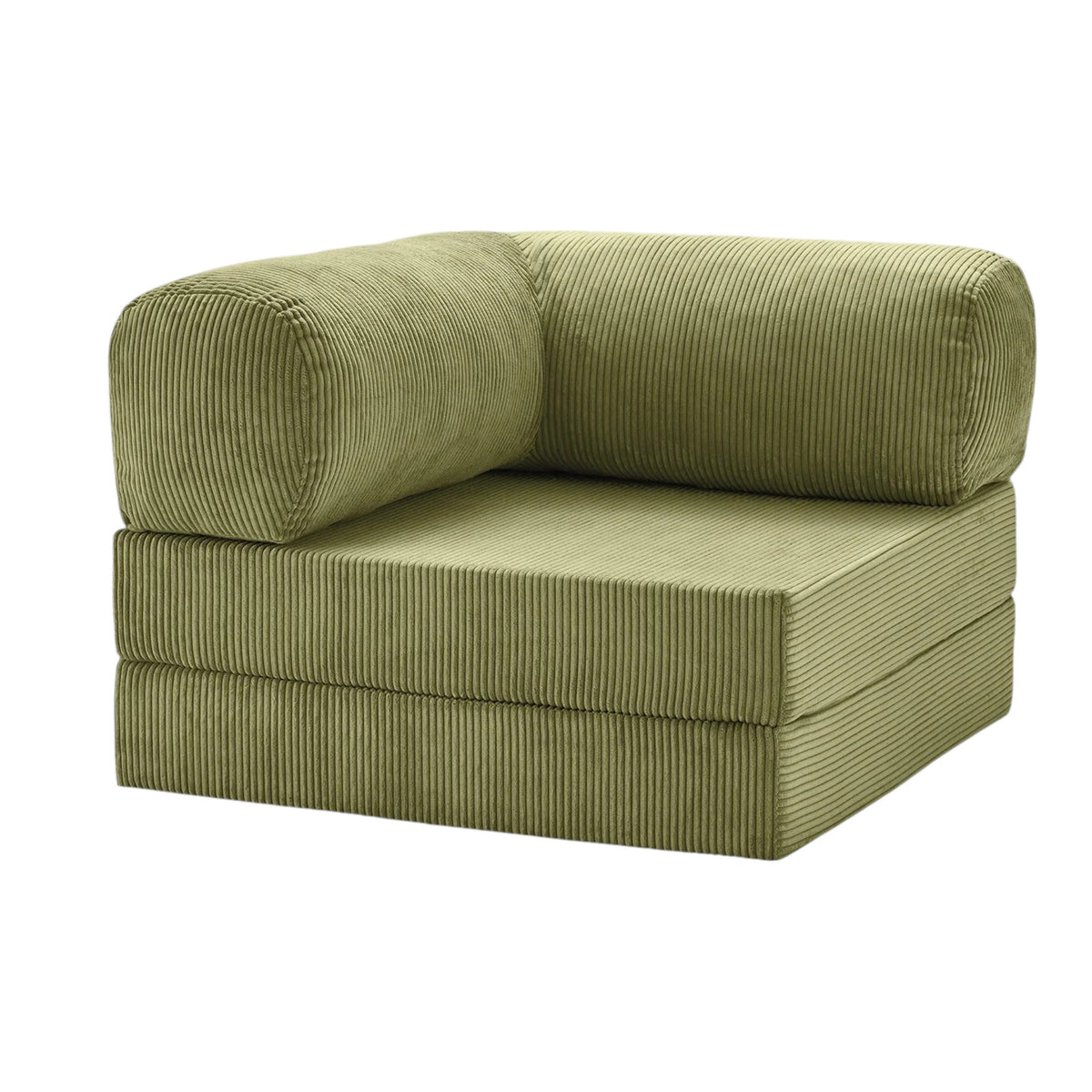 Chaise Modulable Zenora – Fauteuil Convertible Confort & Gain de Place | Olive