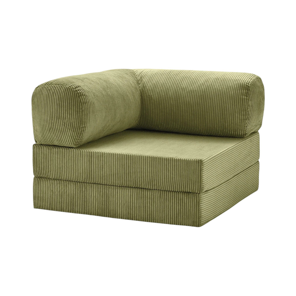 Chaise Modulable Zenora – Fauteuil Convertible Confort & Gain de Place | Olive