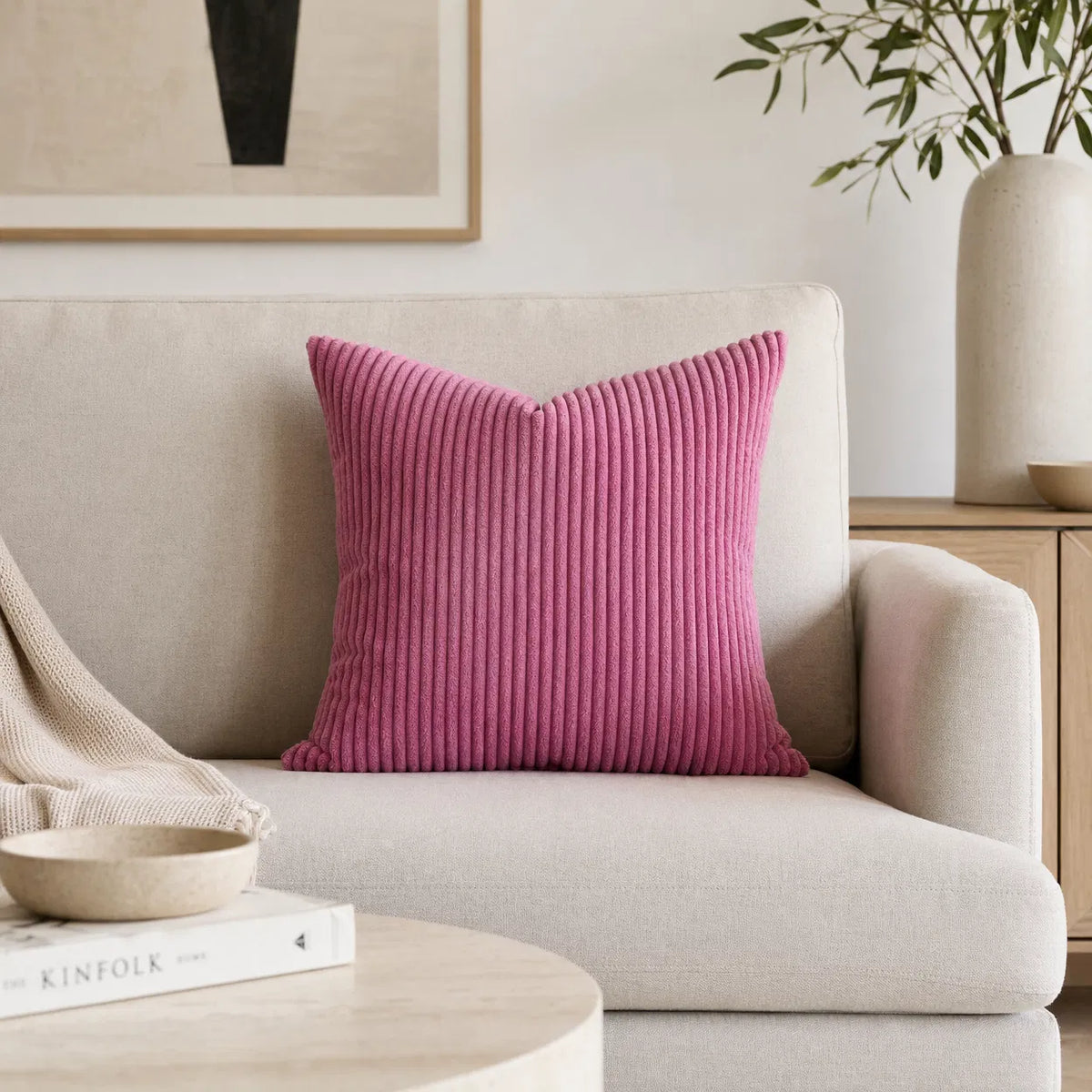 Coussin en Velours - Confort et Style pour Votre Intérieur | Rose