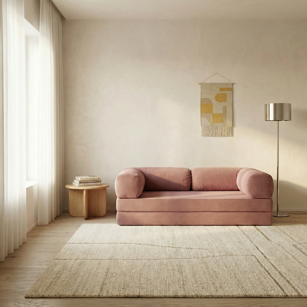 Canapé Lit Modulable ZENORA Rose | Confort & Design Épuré sofa-zen