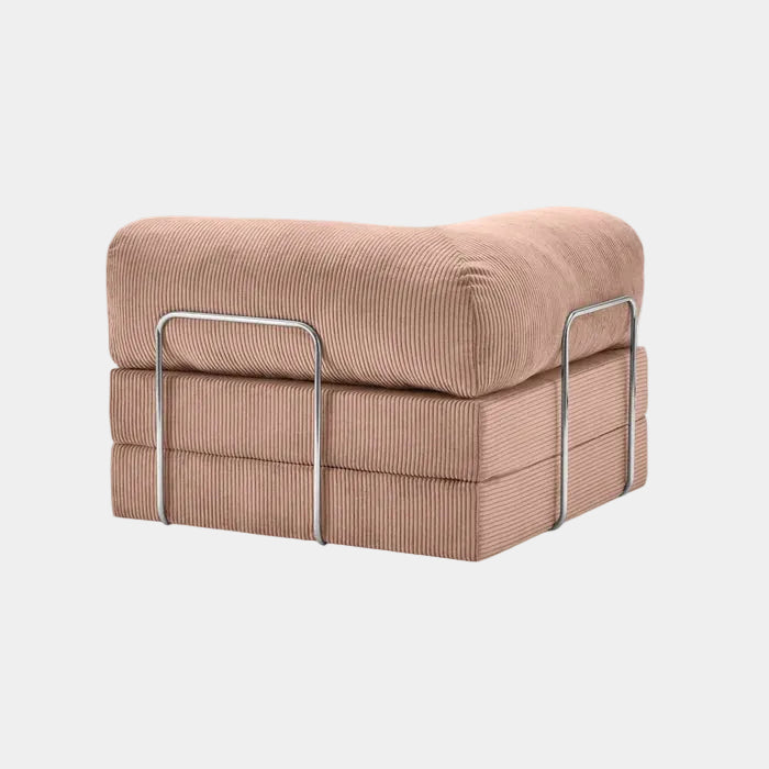 Chaise Modulable Zenora – Fauteuil Convertible et Gain de Place | Rose Poudré