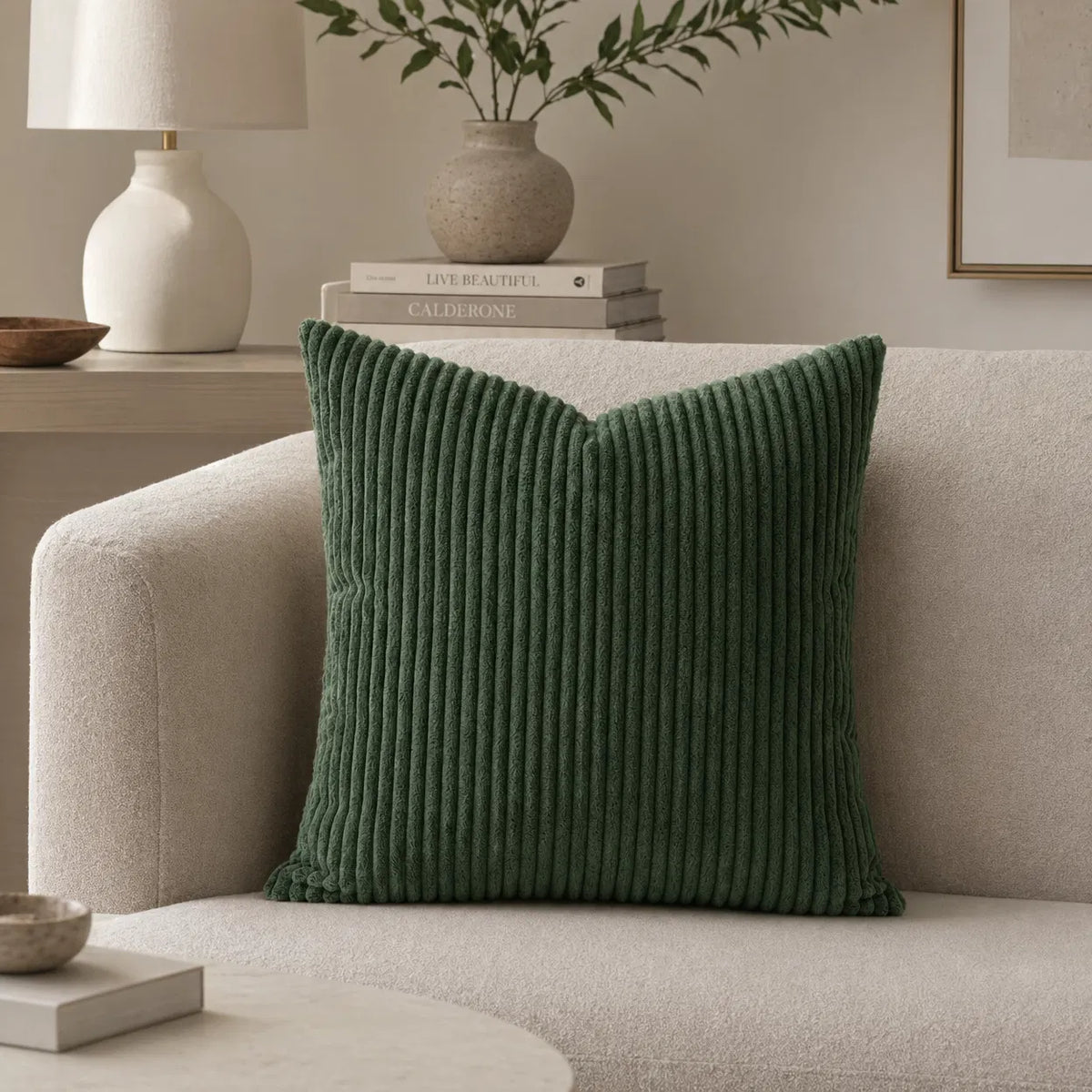 Coussin en Velours - Confort et Style pour Votre Intérieur | Vert