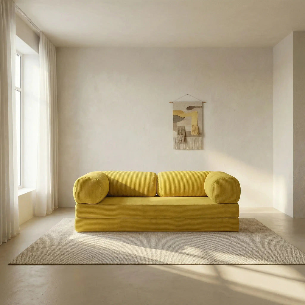 Canapé Lit Modulable ZENORA Jaune | Confort & Design Épuré sofa-zen